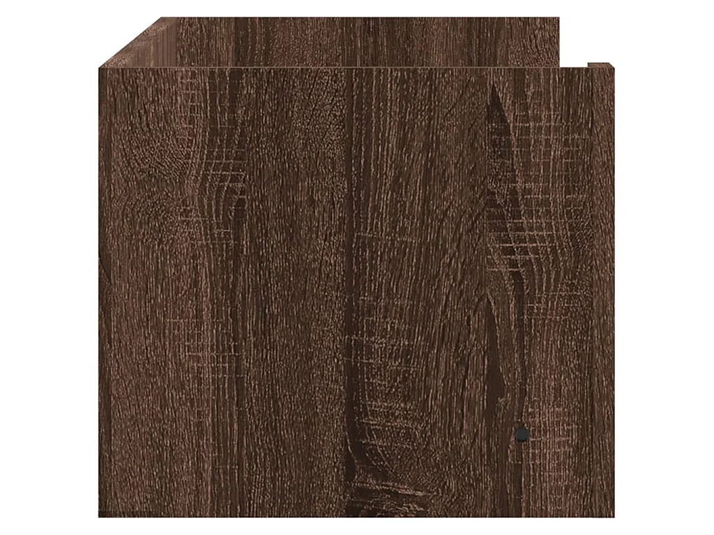 Wandschap 100x35x30,5 cm bewerkt hout bruin eikenkleurig