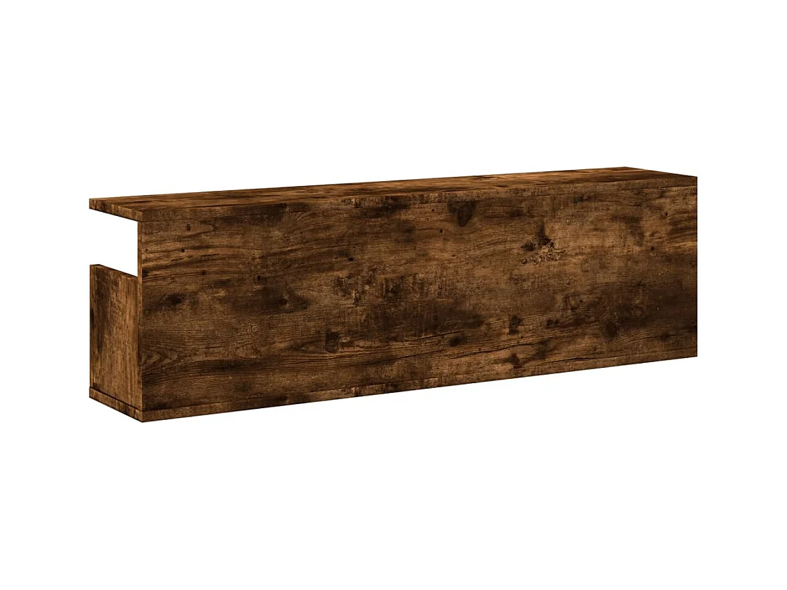 Armário de parede 100x20x30 cm deriv. madeira carvalho fumado