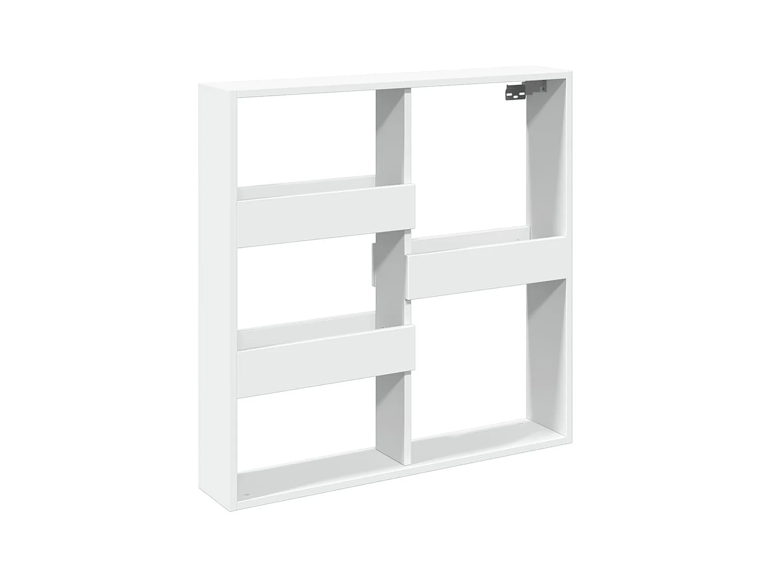 Armoire murale blanc 80x15x80 cm bois d'ingénierie