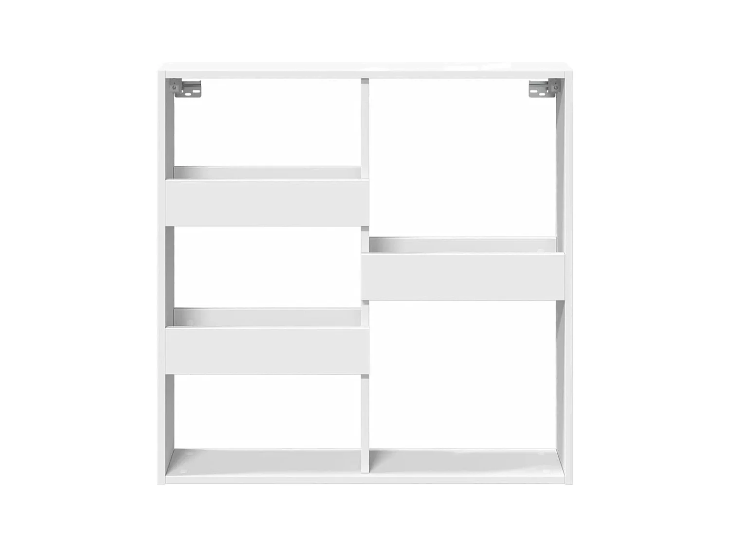 Armoire murale blanc 80x15x80 cm bois d'ingénierie