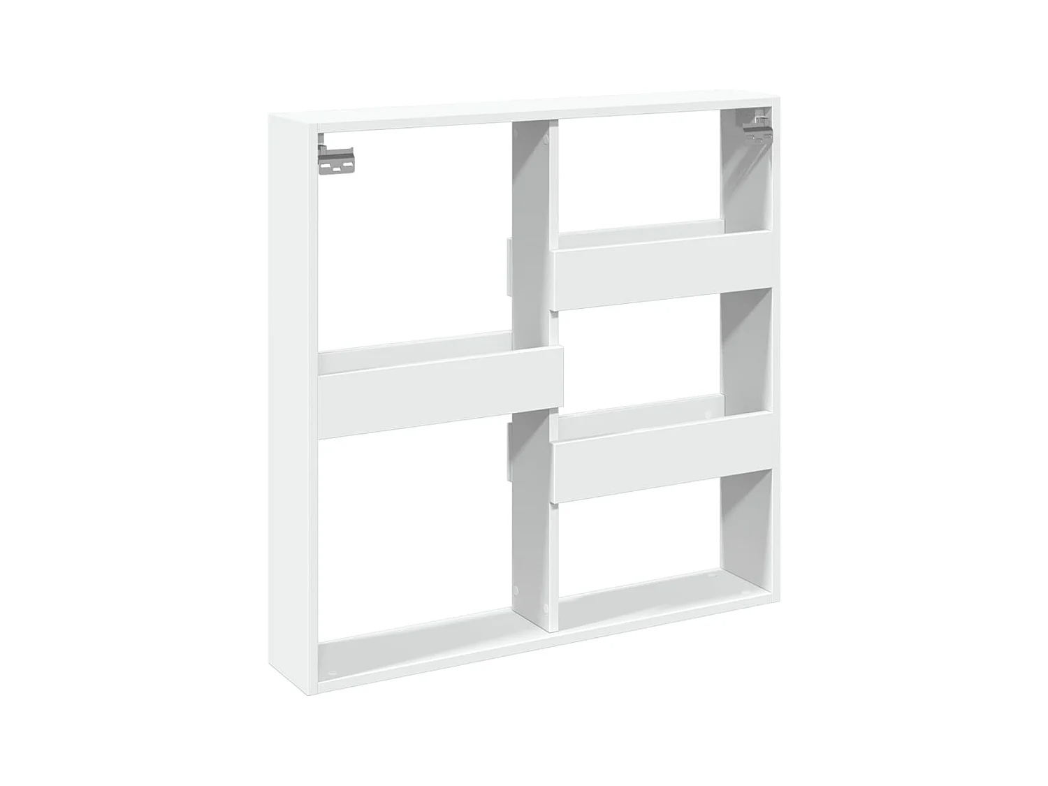 Armoire murale blanc 80x15x80 cm bois d'ingénierie