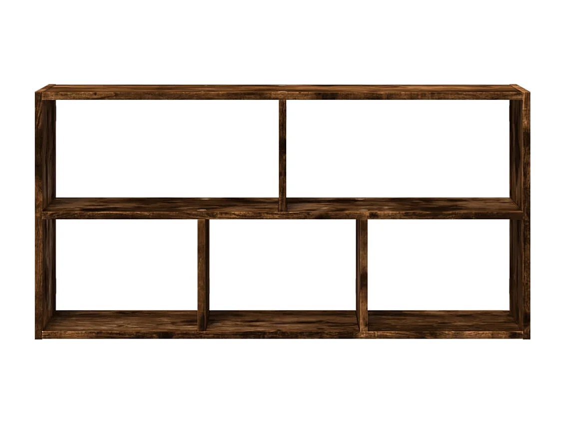 Scaffale a Muro Rovere Fumo 100x25x50 cm in Legno Multistrato