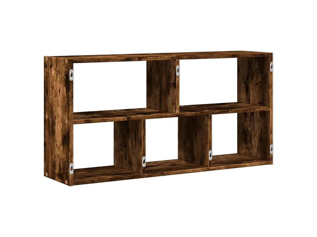 Scaffale a Muro Rovere Fumo 100x25x50 cm in Legno Multistrato