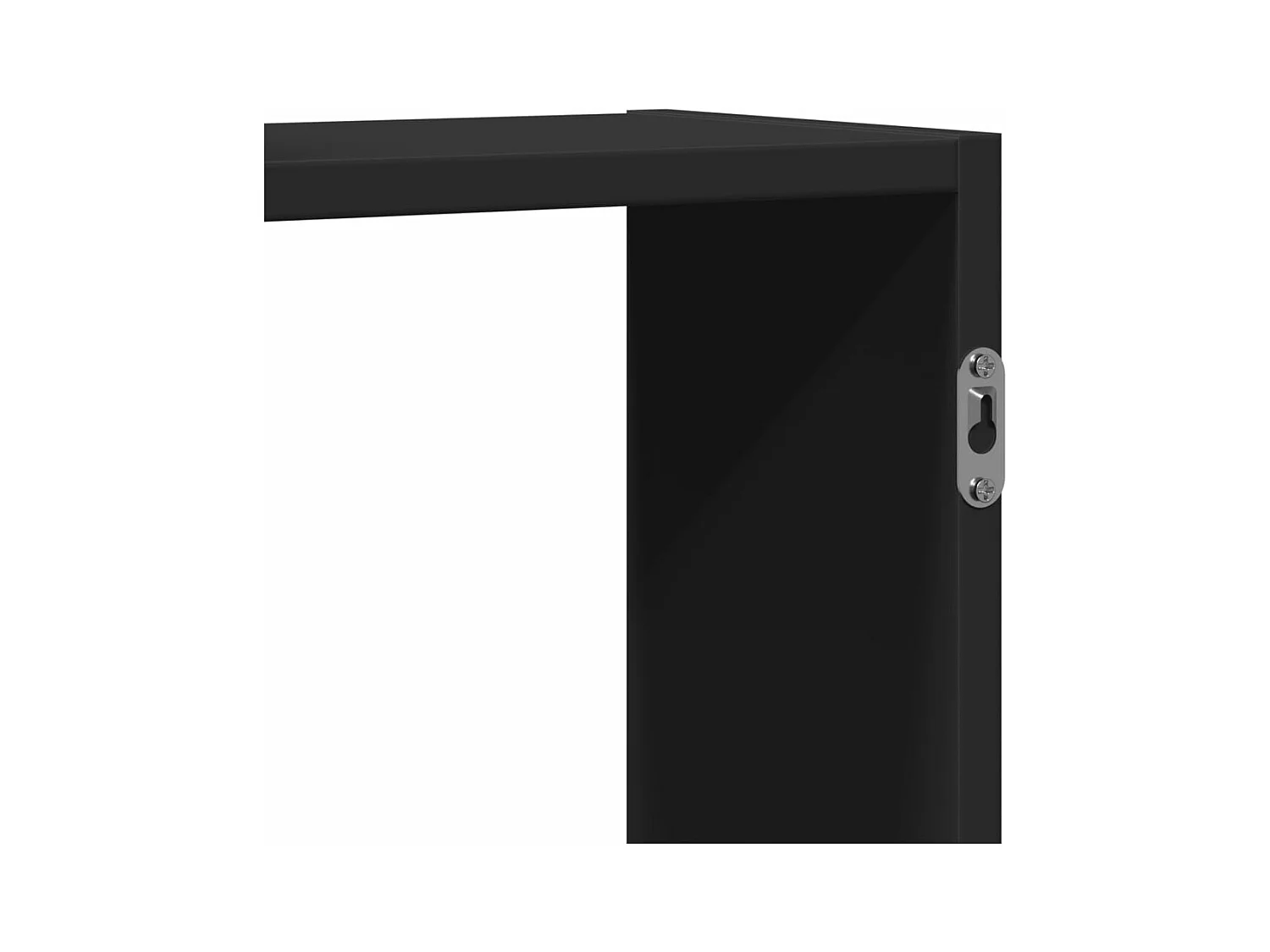 Wandregal Schwarz 159x18x65 cm Holzwerkstoff