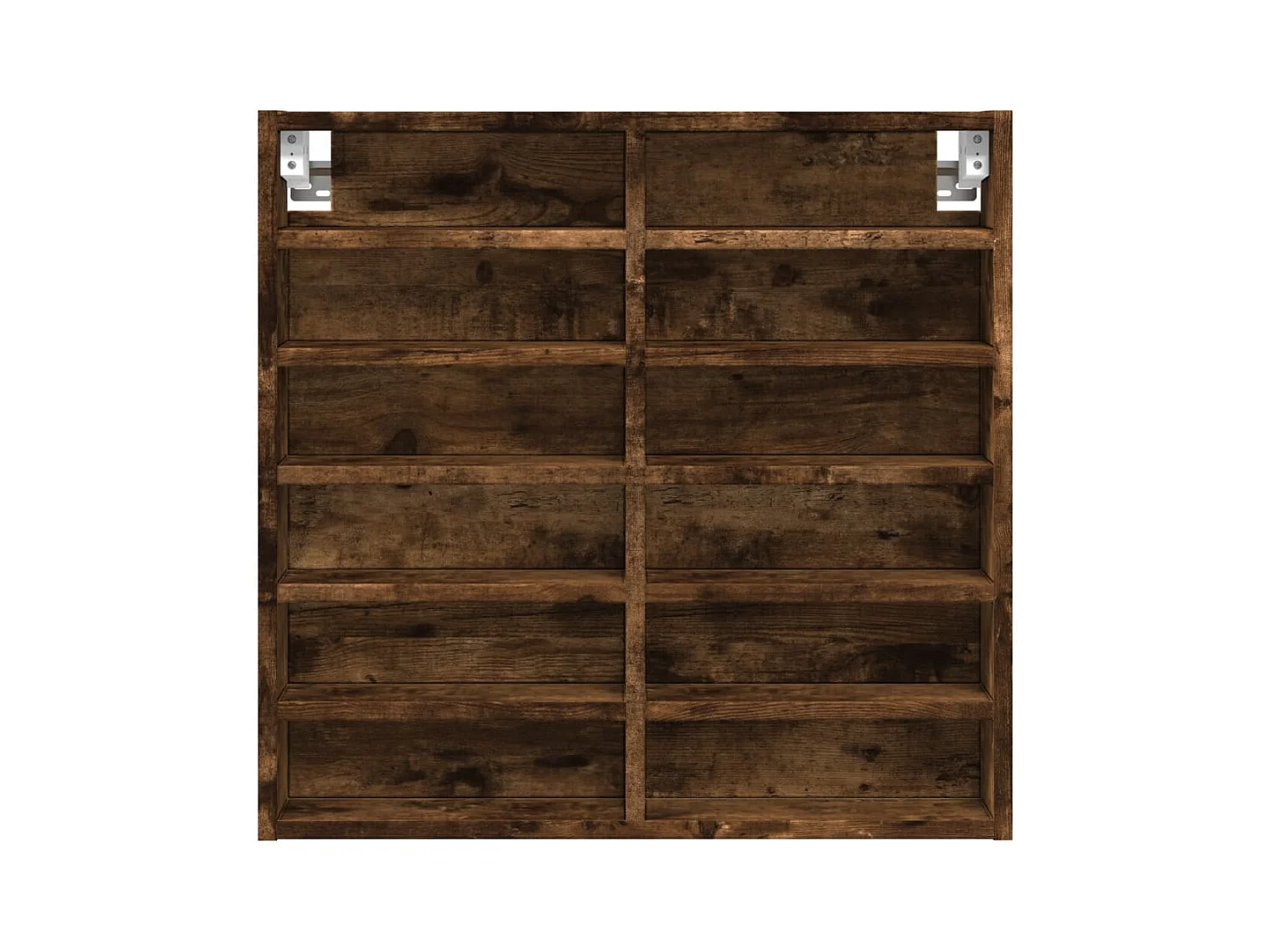 Armoire à vitrine chêne fumé 60x8,5x58 cm bois d'ingénierie