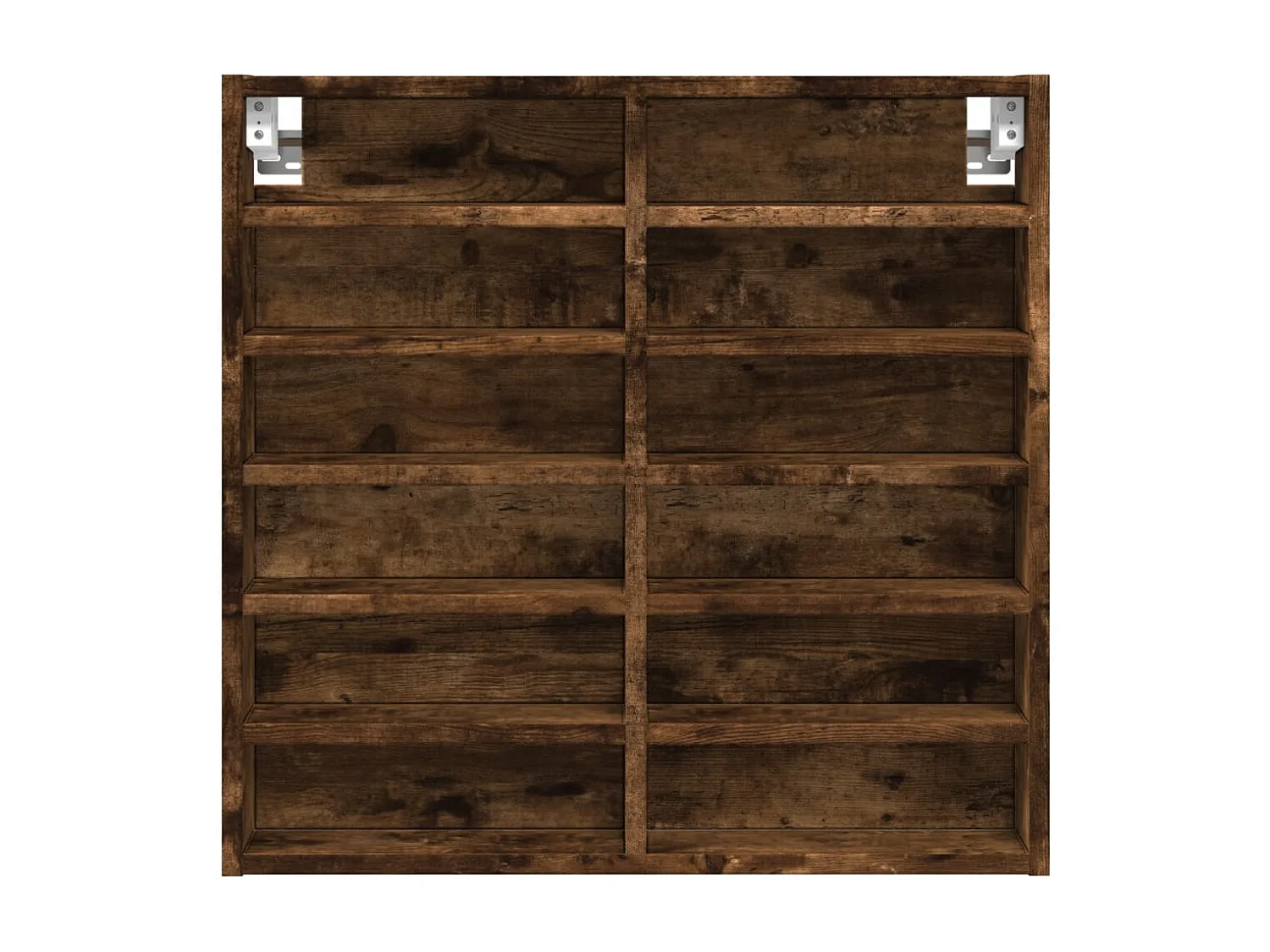 Armoire à vitrine chêne fumé 60x8,5x58 cm bois d'ingénierie