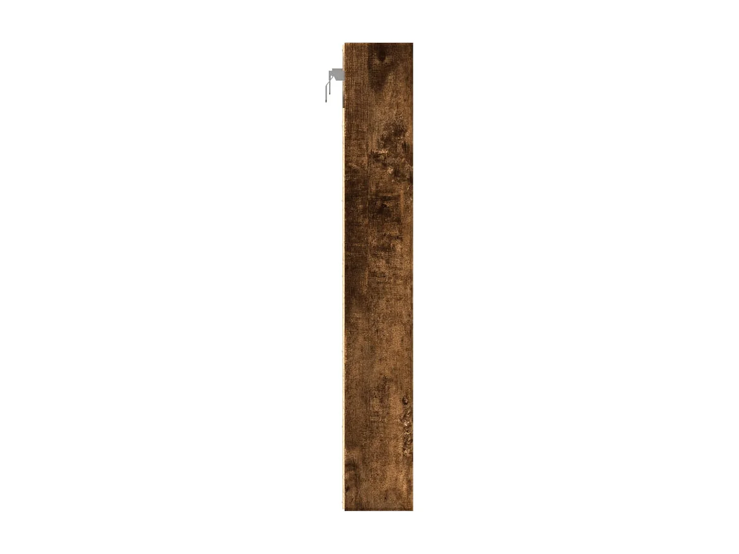 Armoire à vitrine chêne fumé 60x8,5x58 cm bois d'ingénierie