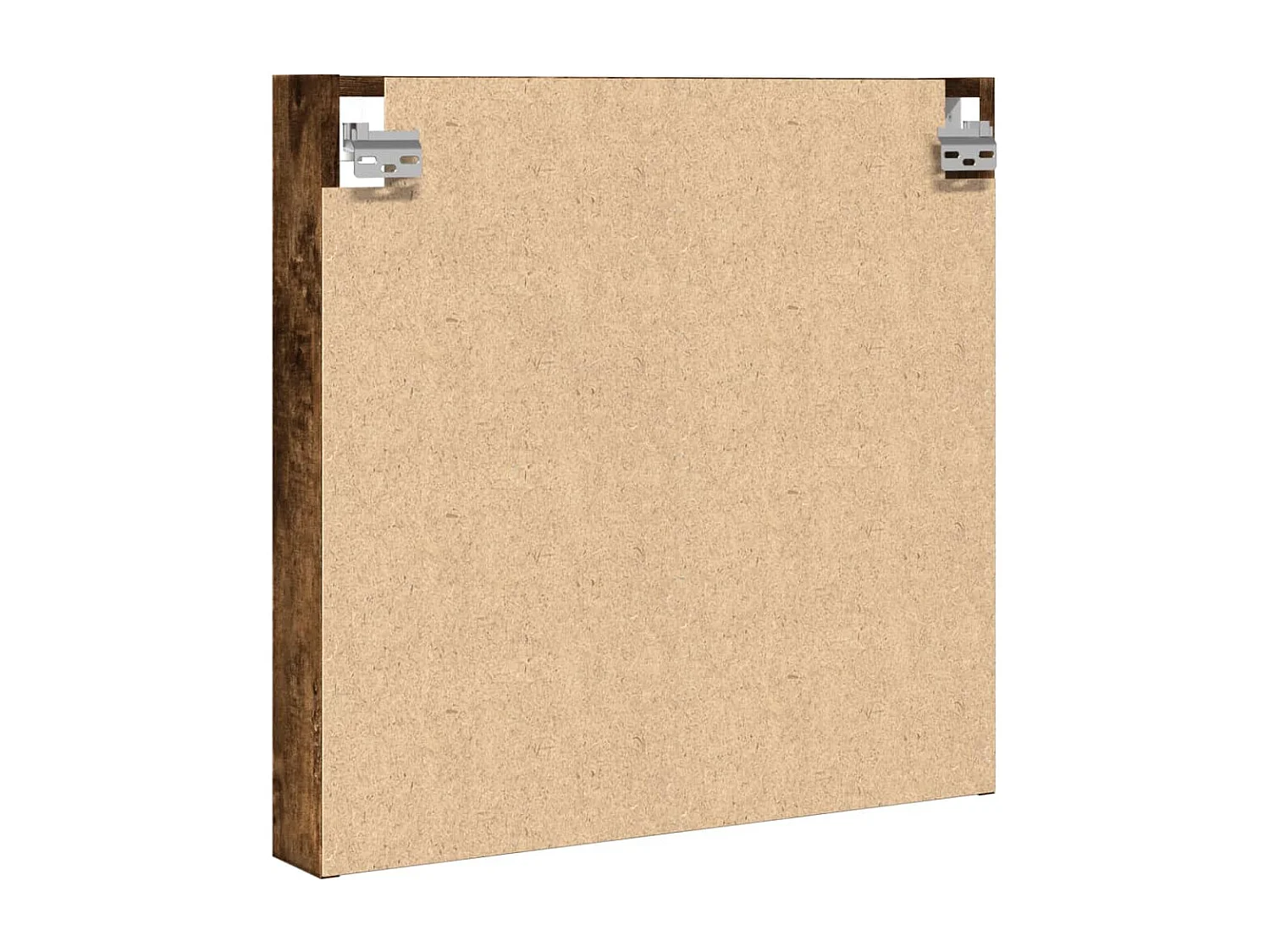 Armoire à vitrine chêne fumé 60x8,5x58 cm bois d'ingénierie