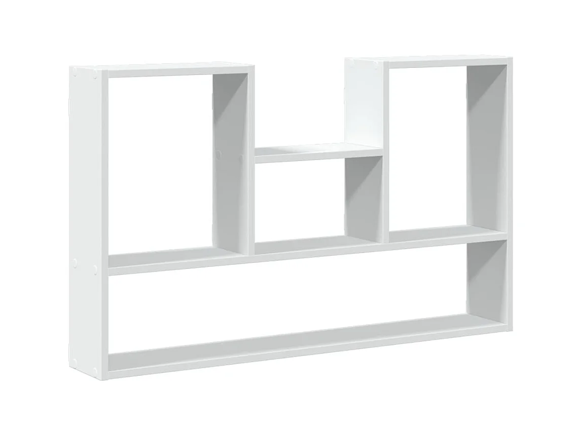Estantería de pared madera de ingeniería blanco 99x15x60 cm