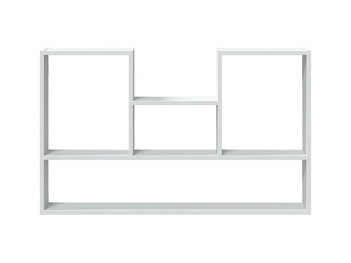 Estantería de pared madera de ingeniería blanco 99x15x60 cm