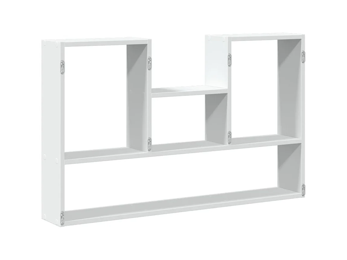 Estantería de pared madera de ingeniería blanco 99x15x60 cm