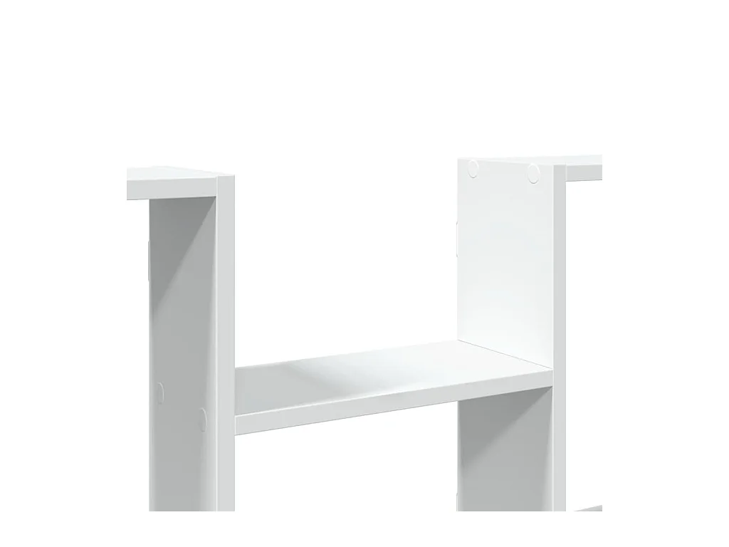 Estantería de pared madera de ingeniería blanco 99x15x60 cm