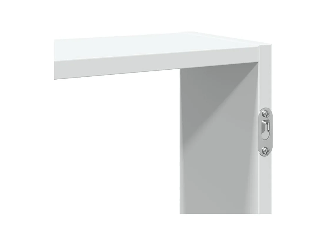 Estantería de pared madera de ingeniería blanco 99x15x60 cm