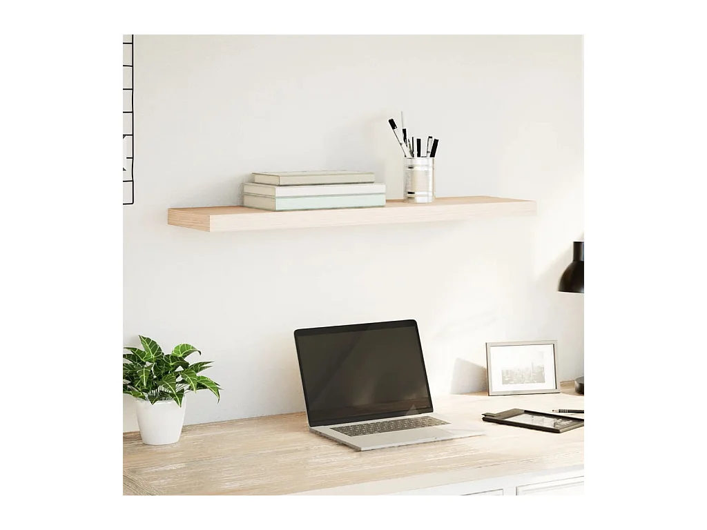 Estante flotante de madera de ingeniería 90x23,5x4 cm