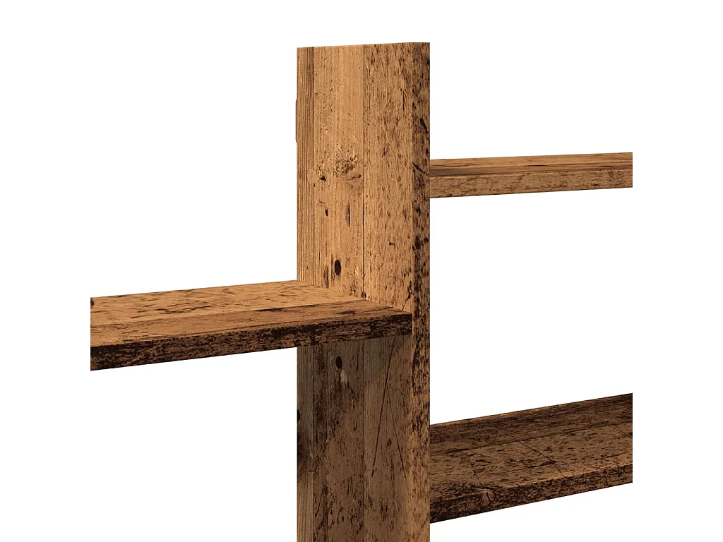 Wandschap 167,5x18x68 cm bewerkt hout oud houtkleurig