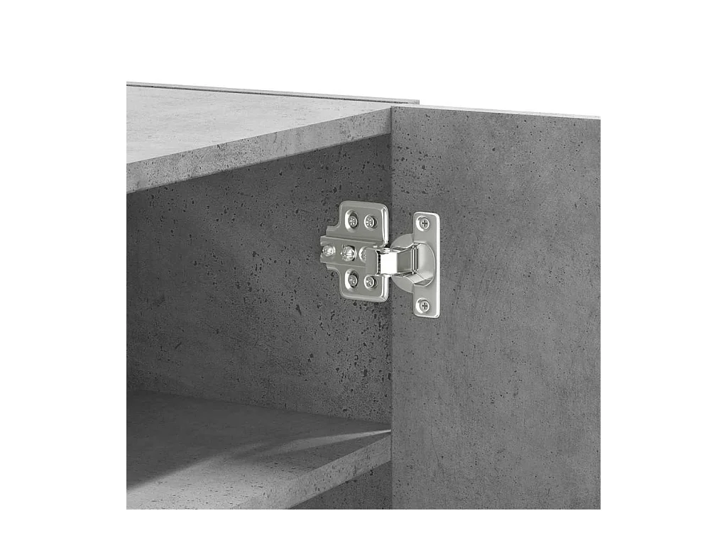 Wandregal Betongrau 75x35x60 cm Holzwerkstoff