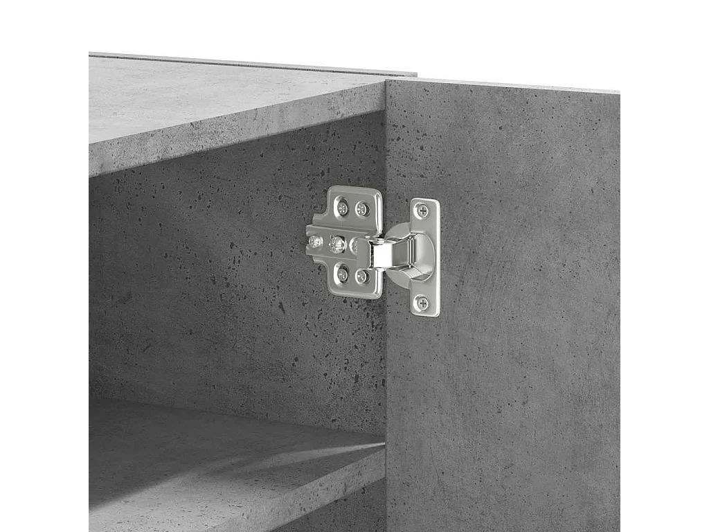 Wandregal Betongrau 75x35x60 cm Holzwerkstoff
