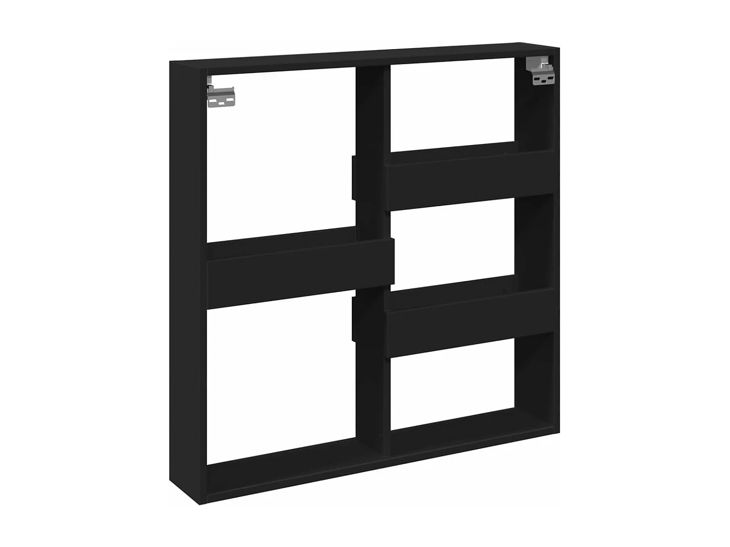 Armoire murale noir 80x15x80 cm bois d'ingénierie