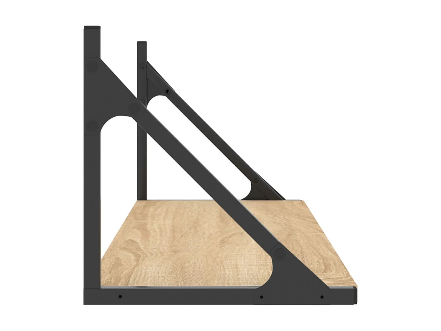 Étagères murales 2 pièces Chêne Sonoma 80x25x25,5 cm Bois d'ingénierie