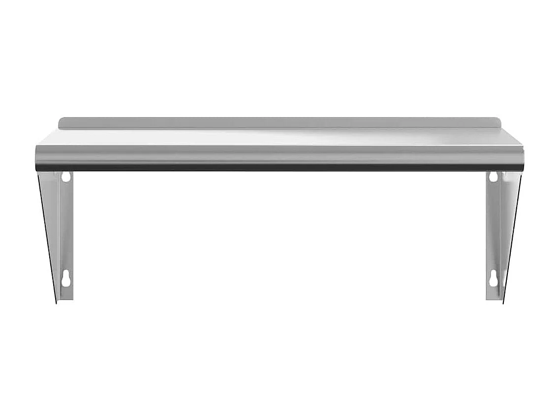 Étagère murale 75x30x31 cm argenté acier inoxydable