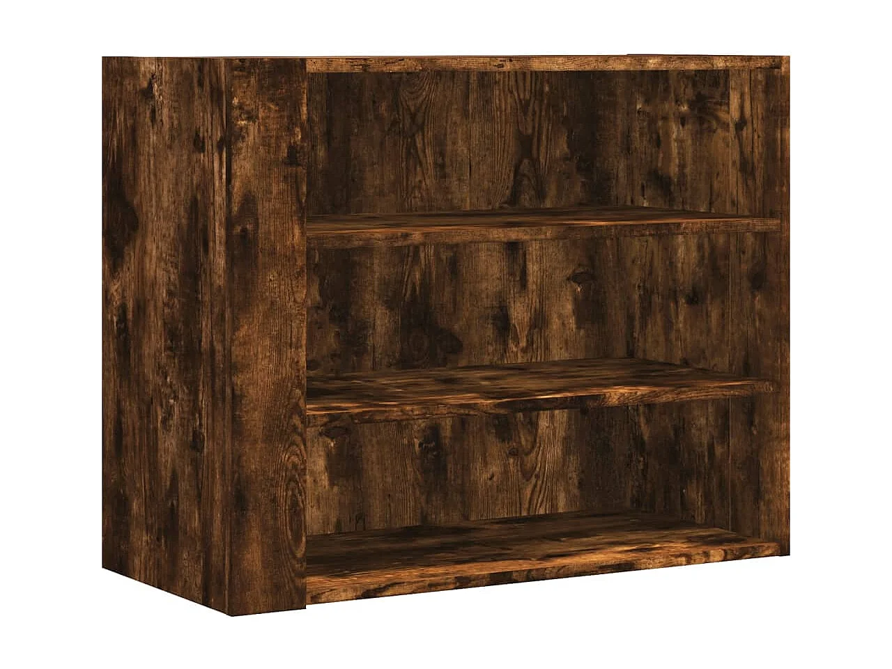 Wandregal Räuchereiche 75x35x60 cm Holzwerkstoff