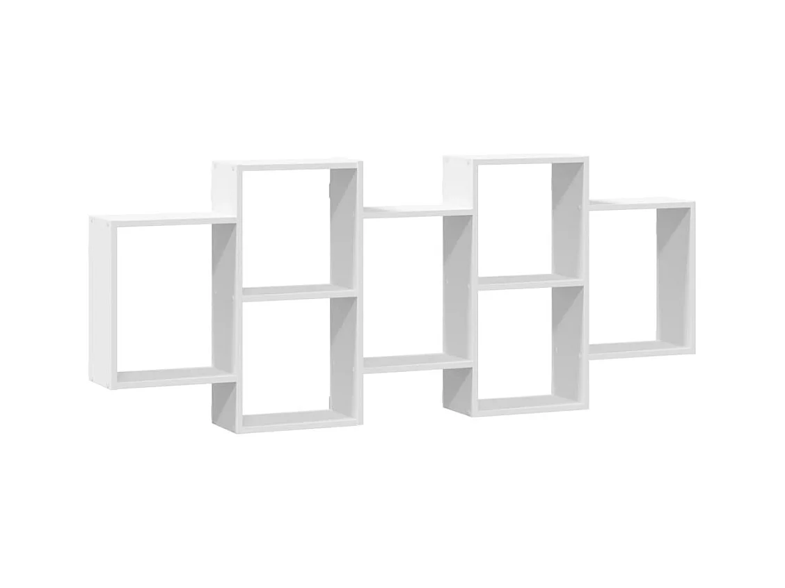 Étagère murale blanc 159x18x65 cm bois d'ingénierie