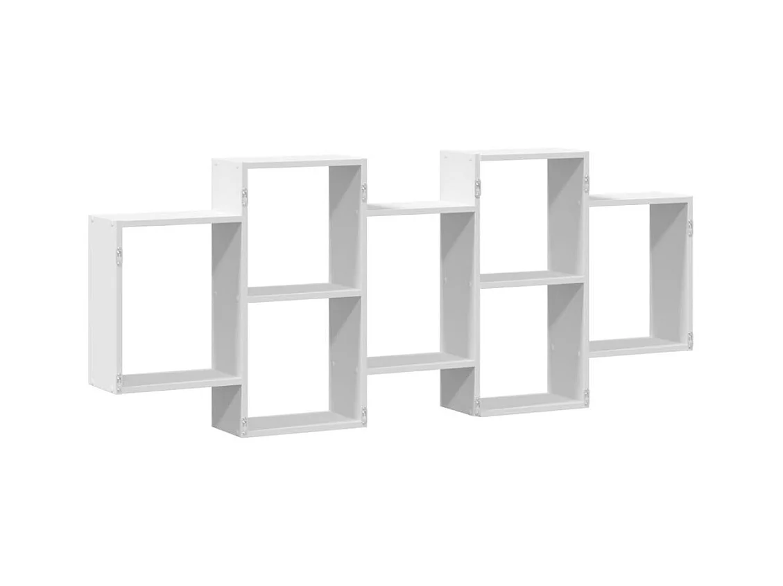 Étagère murale blanc 159x18x65 cm bois d'ingénierie
