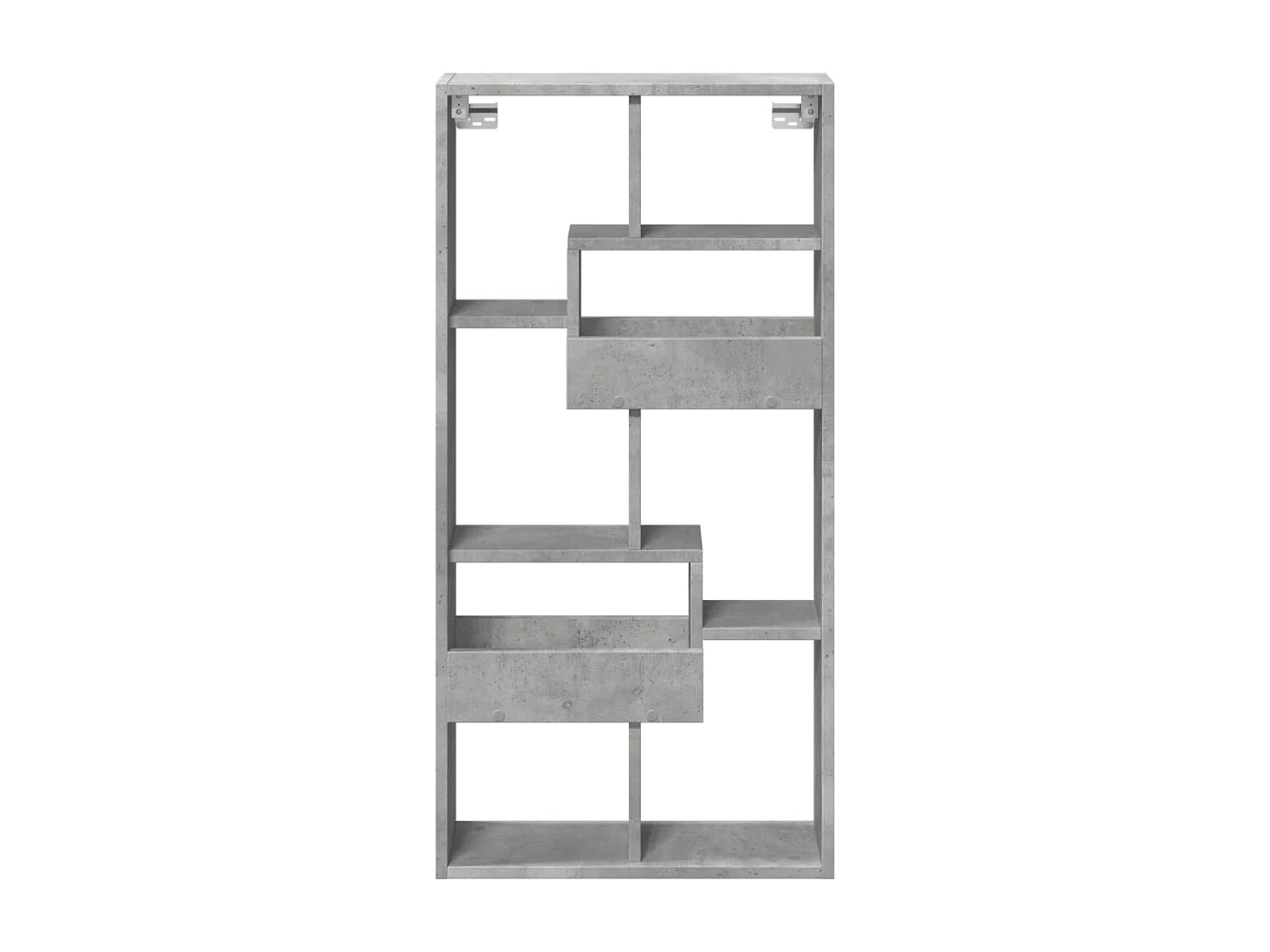 Armoire murale gris béton 50x15x100 cm bois d'ingénierie