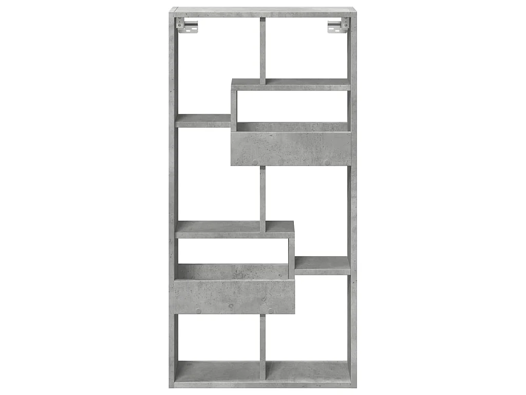 Wandschrank Betongrau 50x15x100 cm Holzwerkstoff