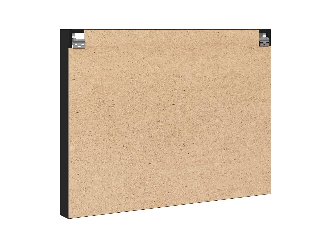 Vitrinenschrank Schwarz 100x8,5x75 cm Holzwerkstoff