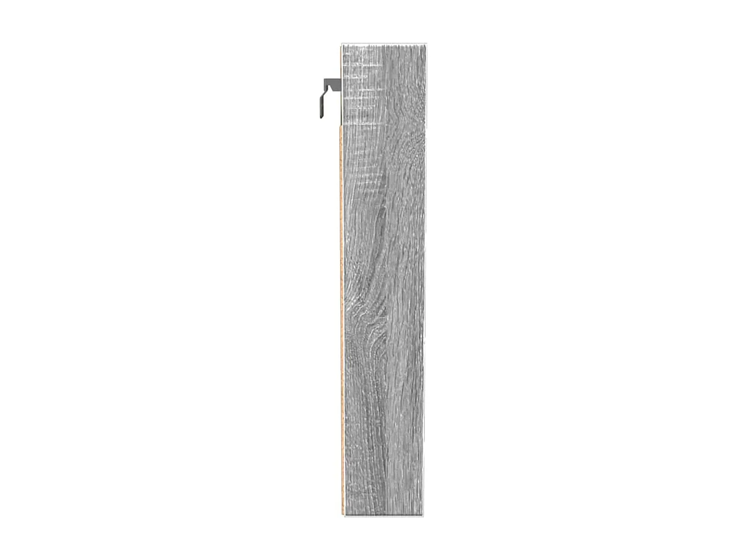 Armoire à vitrine sonoma gris 100x8,5x50 cm bois d'ingénierie