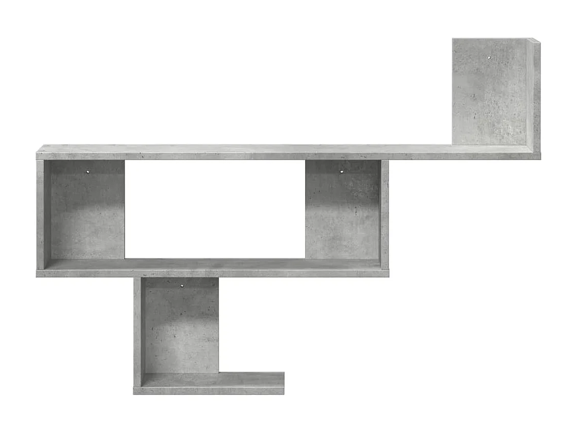 Prateleira de parede 100x15x70 cm deriv. madeira cinza cimento