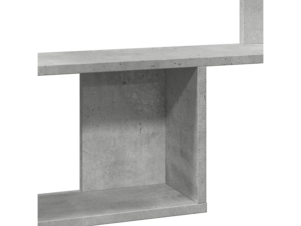 Prateleira de parede 100x15x70 cm deriv. madeira cinza cimento