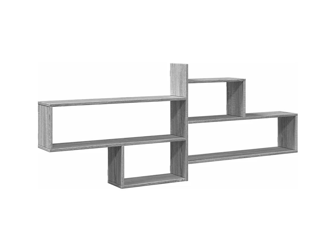 Wandregal Grau Sonoma 167,5x18x68 cm Holzwerkstoff