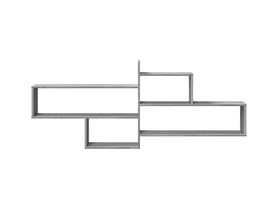 Wandregal Grau Sonoma 167,5x18x68 cm Holzwerkstoff