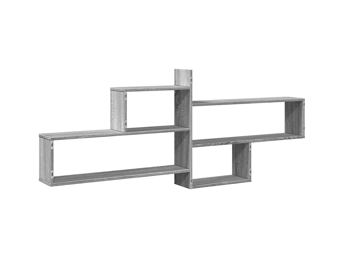 Wandregal Grau Sonoma 167,5x18x68 cm Holzwerkstoff