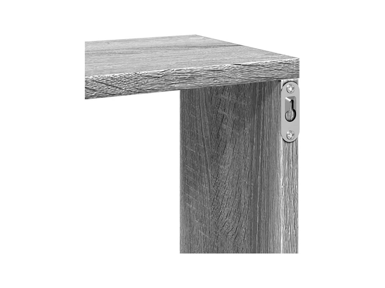 Wandregal Grau Sonoma 167,5x18x68 cm Holzwerkstoff