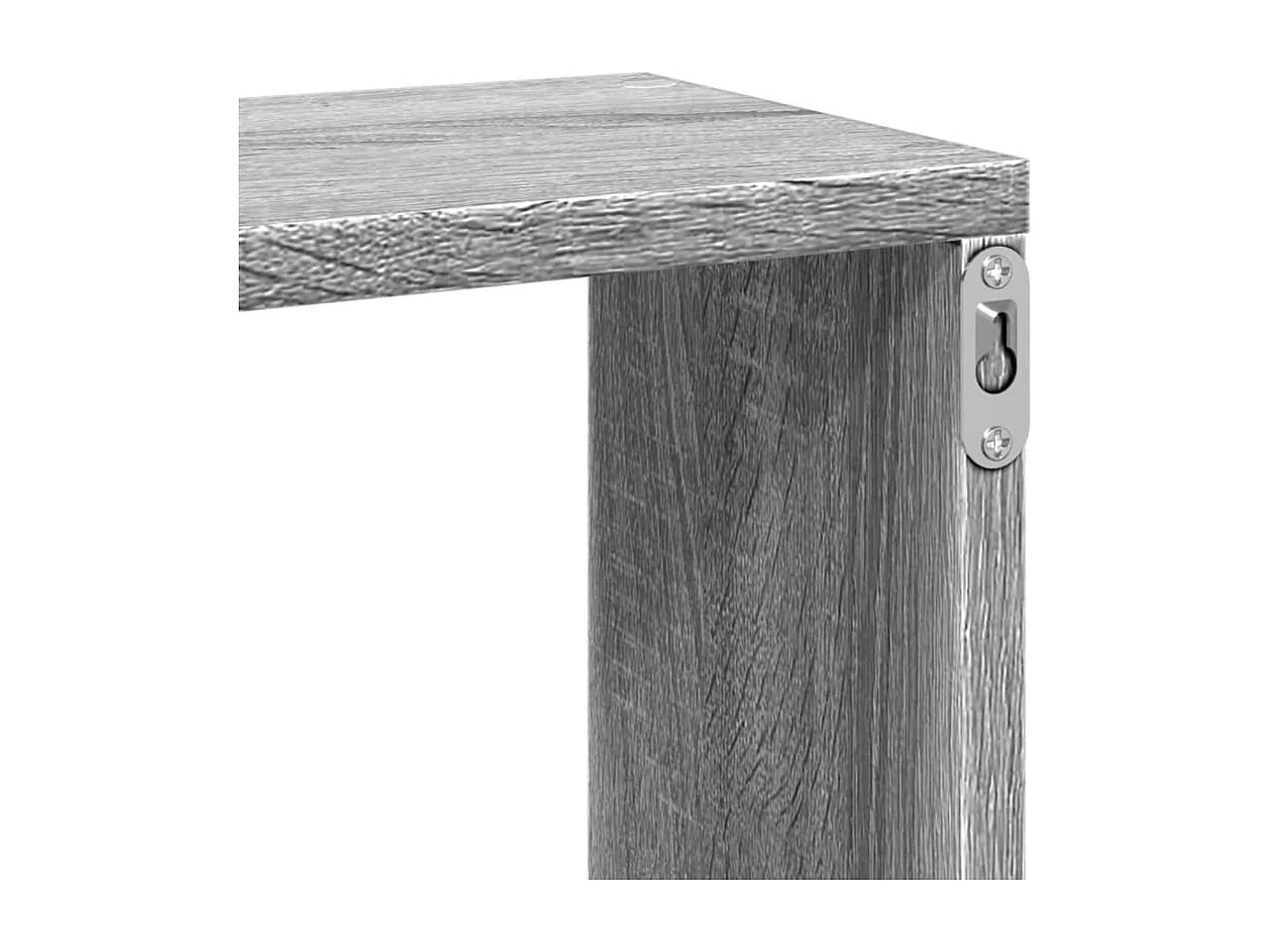 Wandschap 167,5x18x68 cm bewerkt hout grijs sonoma eikenkleurig