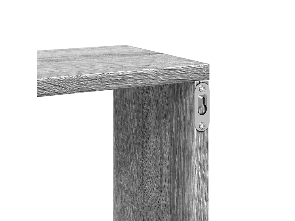 Wandschap 167,5x18x68 cm bewerkt hout grijs sonoma eikenkleurig