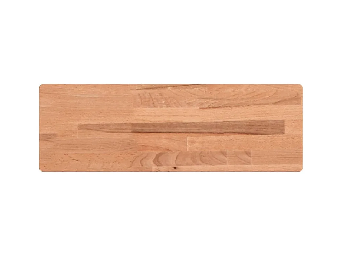 Wandregal 60x20x2,5 cm Massivholz Buche