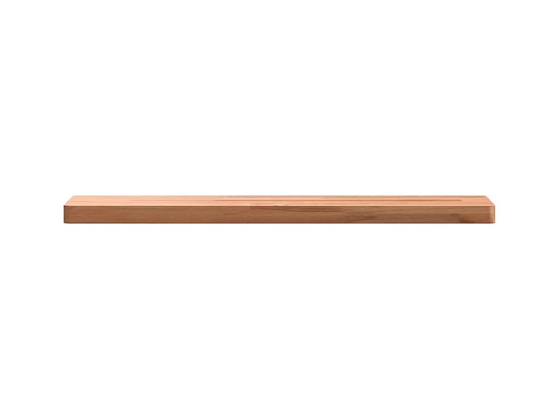Wandregal 60x20x2,5 cm Massivholz Buche