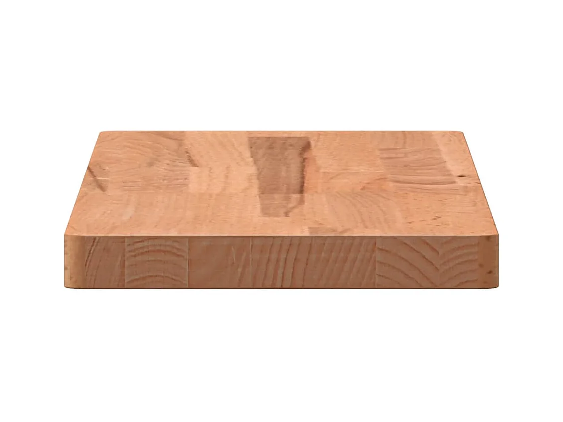 Wandregal 60x20x2,5 cm Massivholz Buche