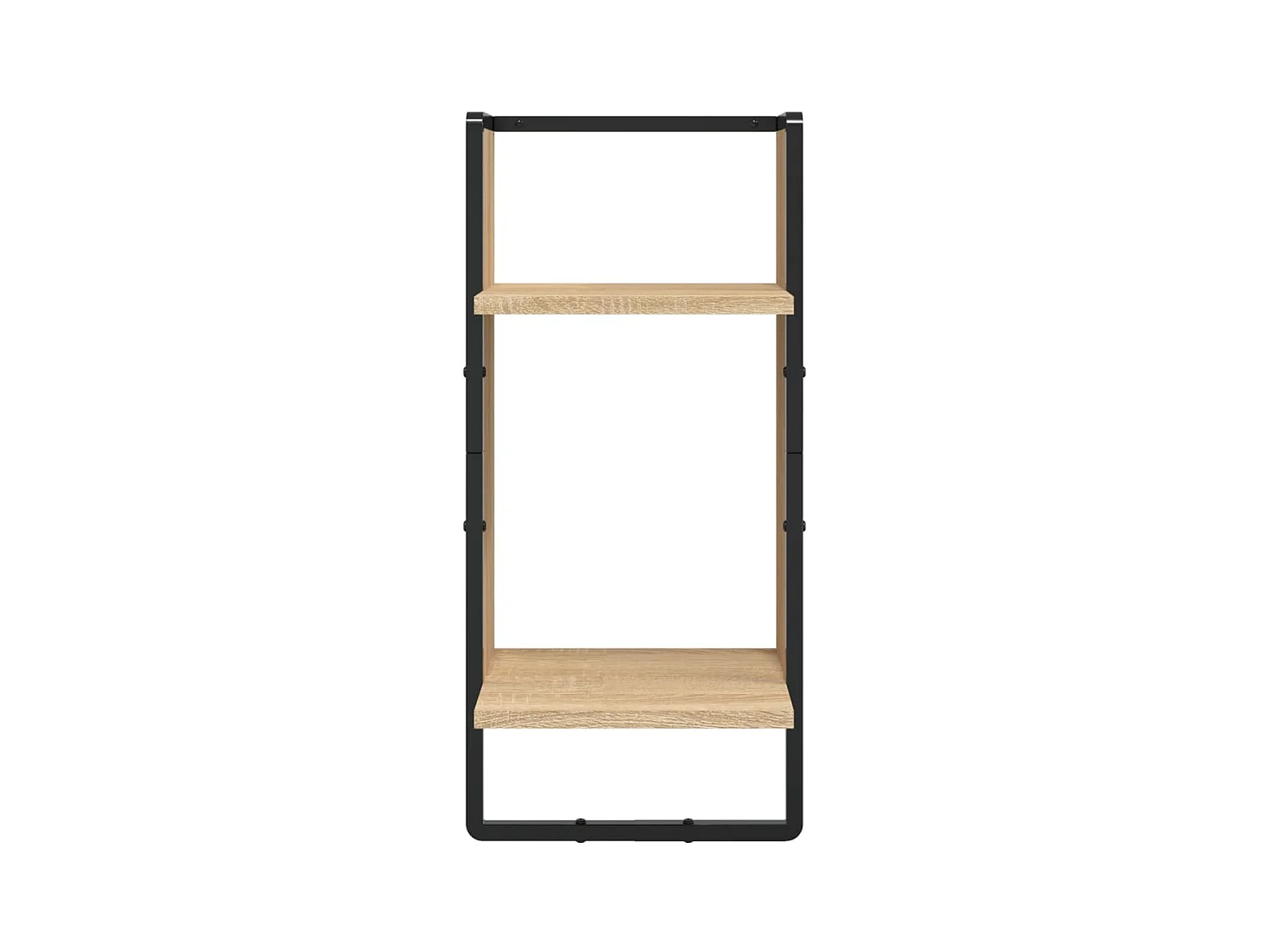 Ensemble d'étagères murales avec barres 4 pcs chêne sonoma