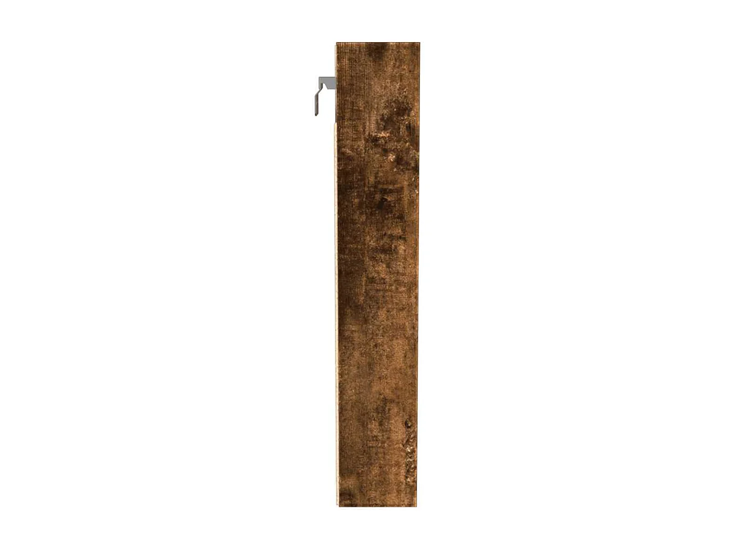 Armoire à vitrine chêne fumé 100x8,5x50 cm bois d'ingénierie