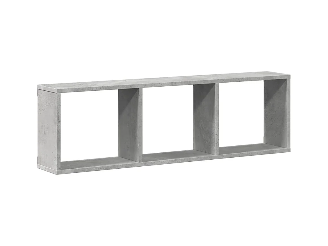 Armário de parede 100x16x30 cm deriv. madeira cinzento cimento