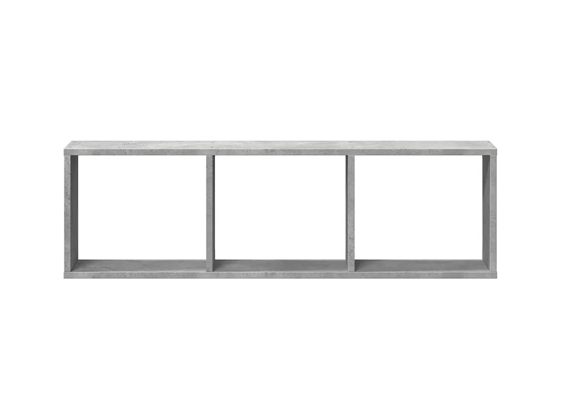 Armário de parede 100x16x30 cm deriv. madeira cinzento cimento