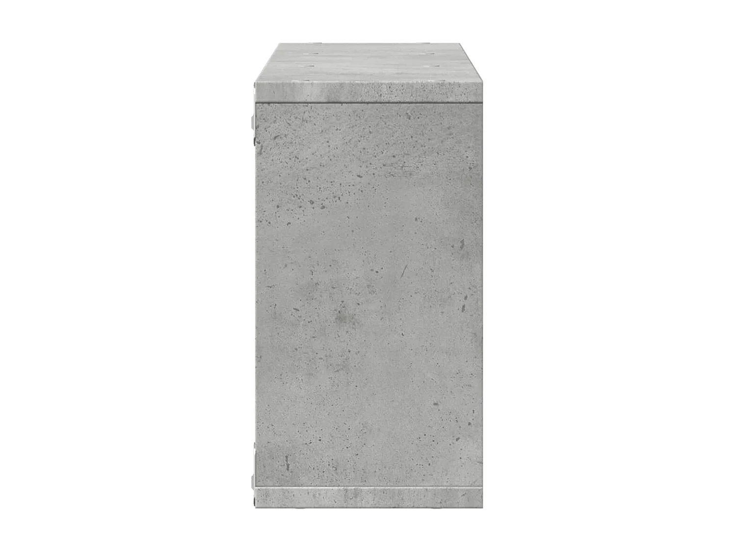 Wandschrank 100x16x30 cm Betongrau Holzwerkstoff