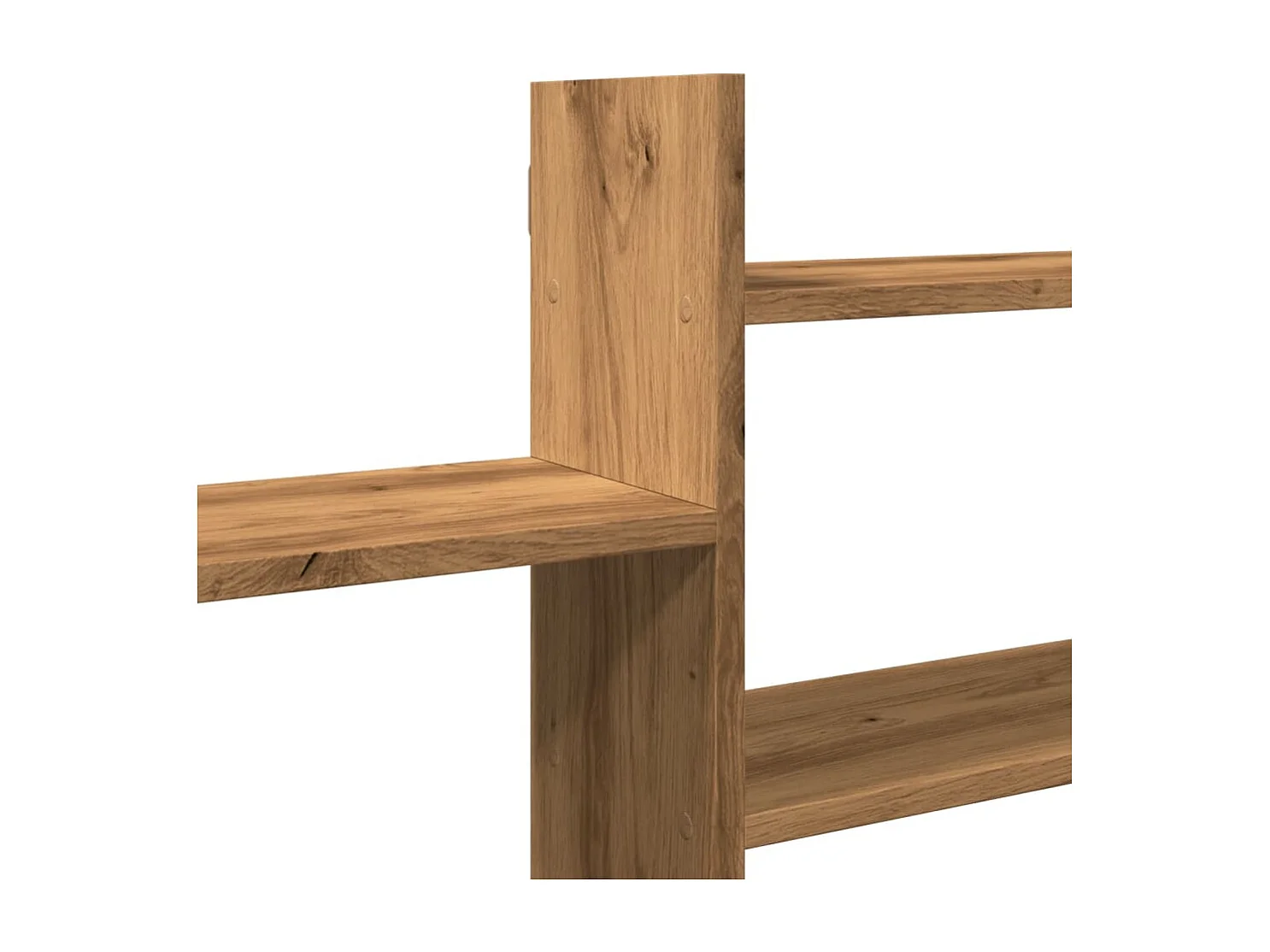 Wandschap 167,5x18x68 cm bewerkt hout artisanaal eikenkleurig