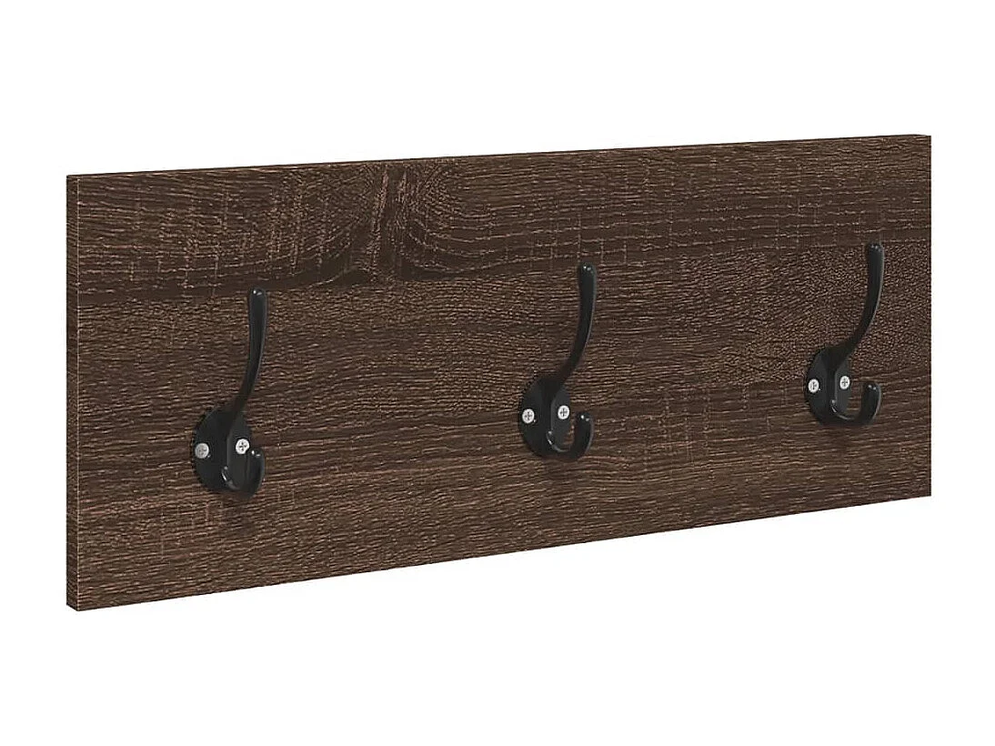 4-tlg. Garderoben-Set Braun Eichen-Optik Holzwerkstoff