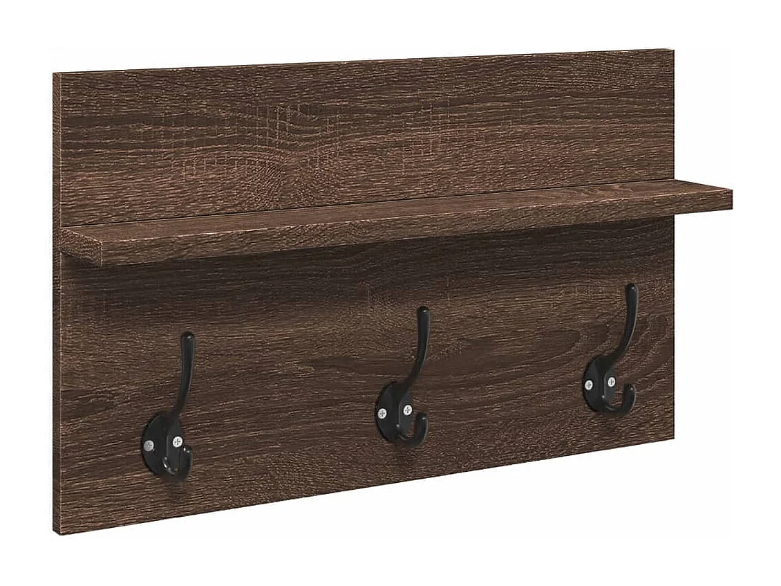 4-tlg. Garderoben-Set Braun Eichen-Optik Holzwerkstoff